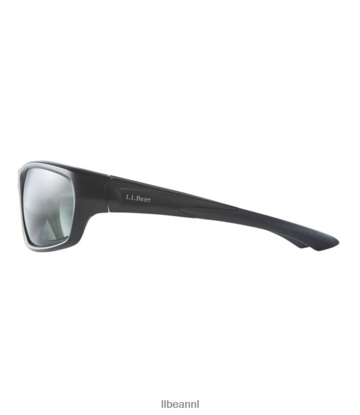 L.L.Bean unisex Zakwater gepolariseerde zonnebril mat zwart/rook accessoires voor buiten VT064493