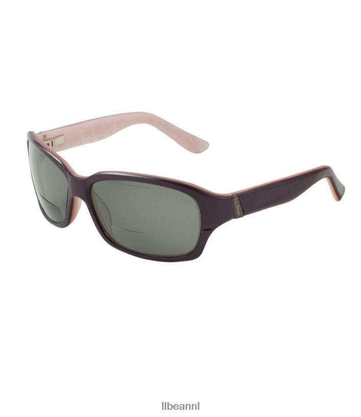 L.L.Bean unisex gepolariseerde bifocale zonnebril iris/grijs accessoires voor buiten VT0645314
