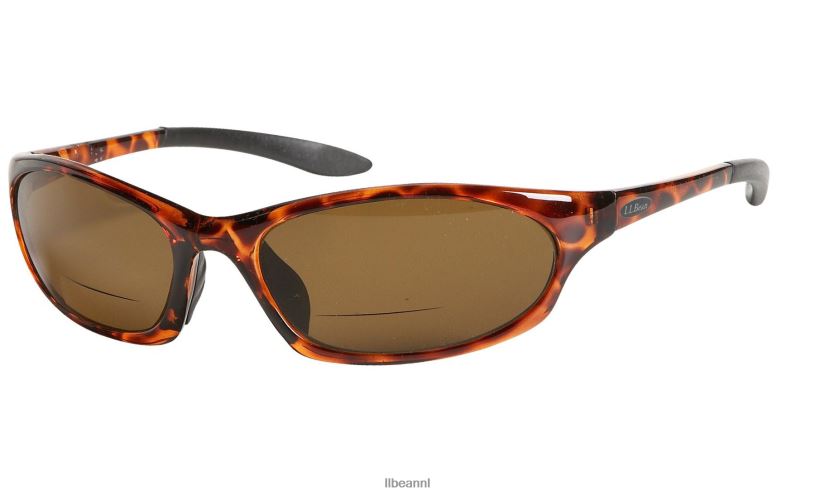 L.L.Bean unisex gepolariseerde prestatiebifocalen schildpad/barnsteen accessoires voor buiten VT0641429