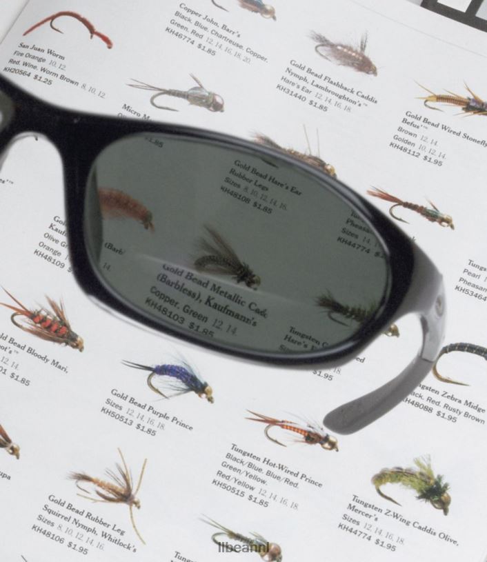 L.L.Bean unisex gepolariseerde prestatiebifocalen schildpad/barnsteen accessoires voor buiten VT0641429