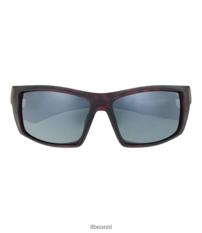 L.L.Bean unisex kennebec zwevende zonnebril matzwart/zwart rubber accessoires voor buiten VT0641720