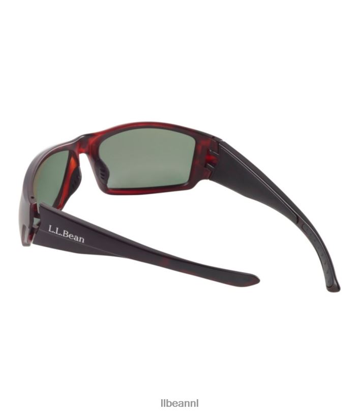 L.L.Bean unisex kennebec zwevende zonnebril matzwart/zwart rubber accessoires voor buiten VT0641720