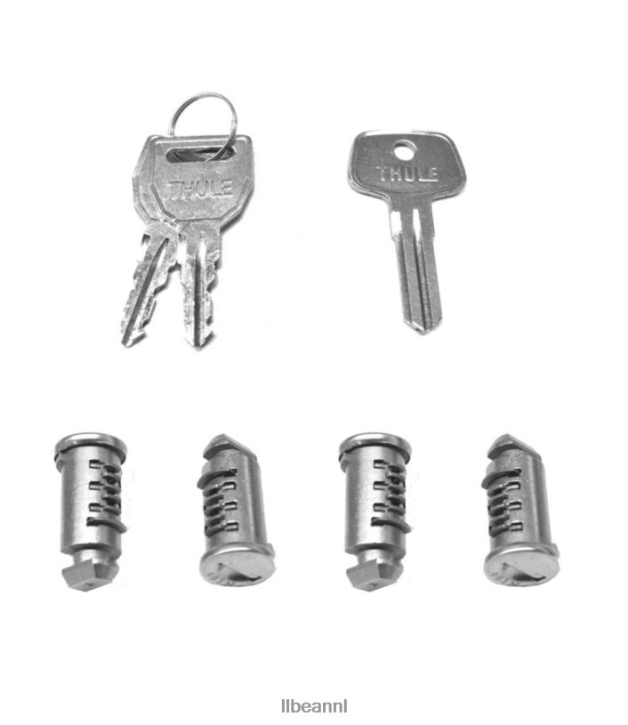 L.L.Bean unisex Thule systeemsloten met één sleutel zilver uitrusting voor buiten VT0641816