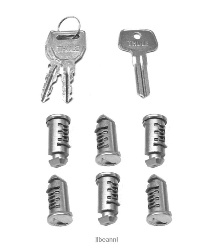 L.L.Bean unisex Thule systeemsloten met één sleutel zilver uitrusting voor buiten VT0641816
