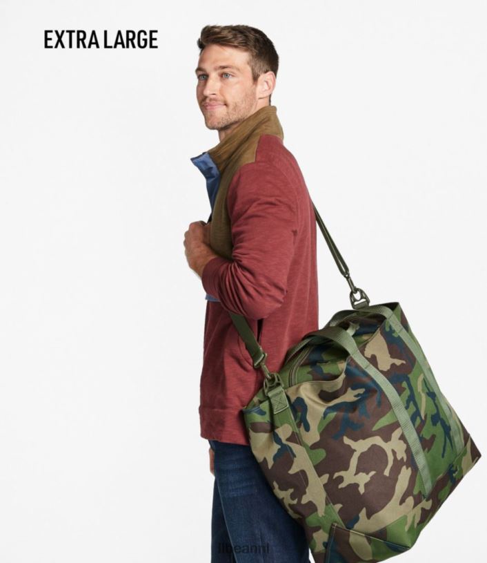 L.L.Bean unisex Hunter\'s draagtas met rits en riem grijze camouflage uitrusting voor buiten VT0641303