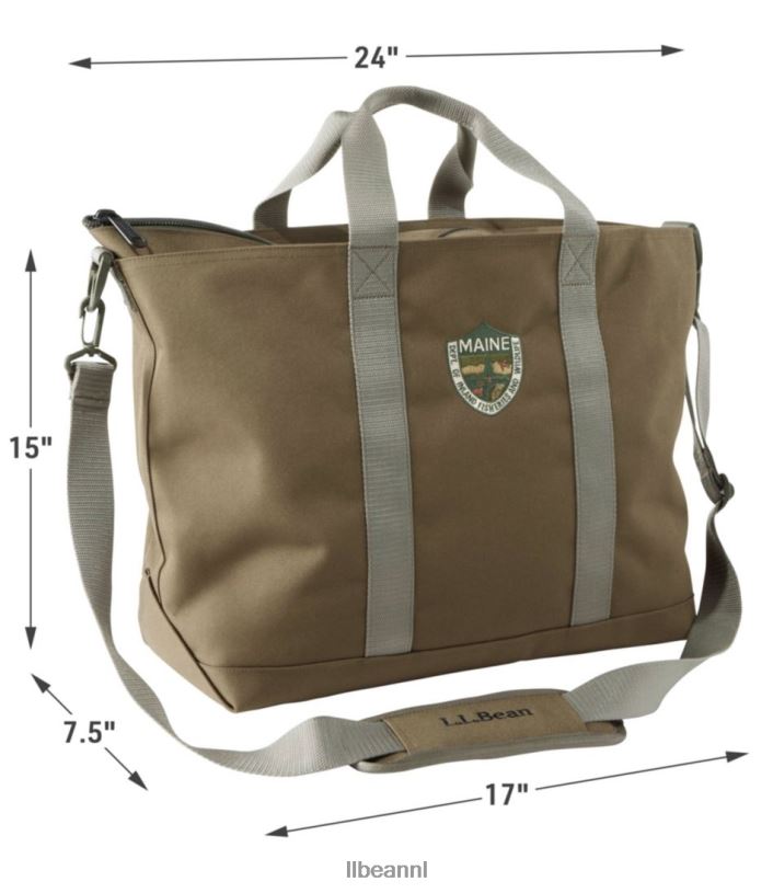 L.L.Bean unisex draagtas van Maine Warden olijf olie uitrusting voor buiten VT0641483