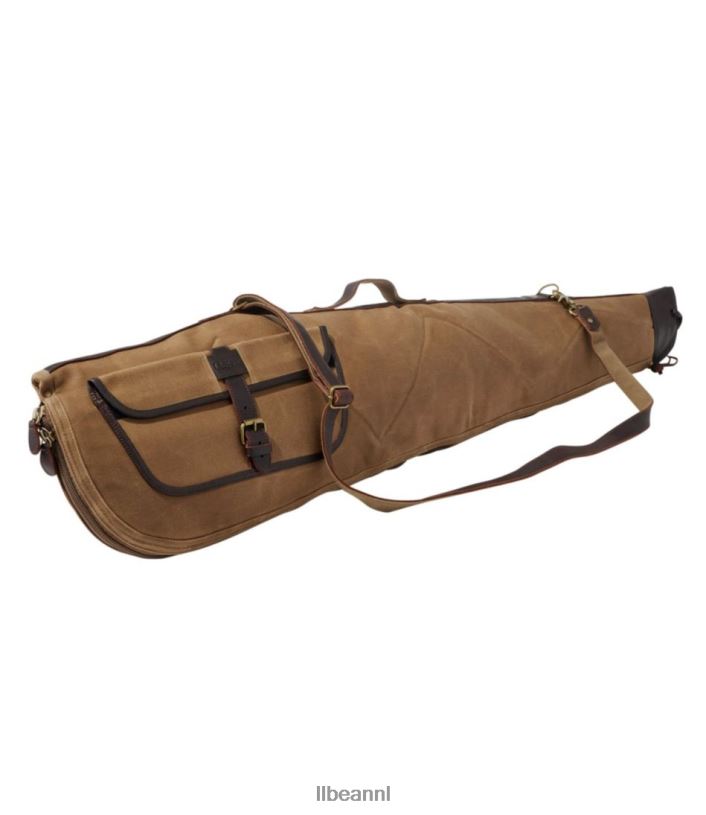 L.L.Bean x Double L unisex geweerkoffer van gewaxt katoen esdoorn bruin uitrusting voor buiten VT0641546