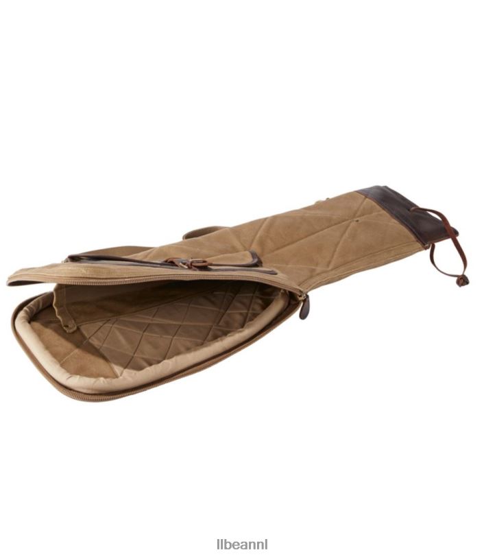 L.L.Bean x Double L unisex shotgunkoffer van gewaxt katoen esdoorn bruin uitrusting voor buiten VT0642131