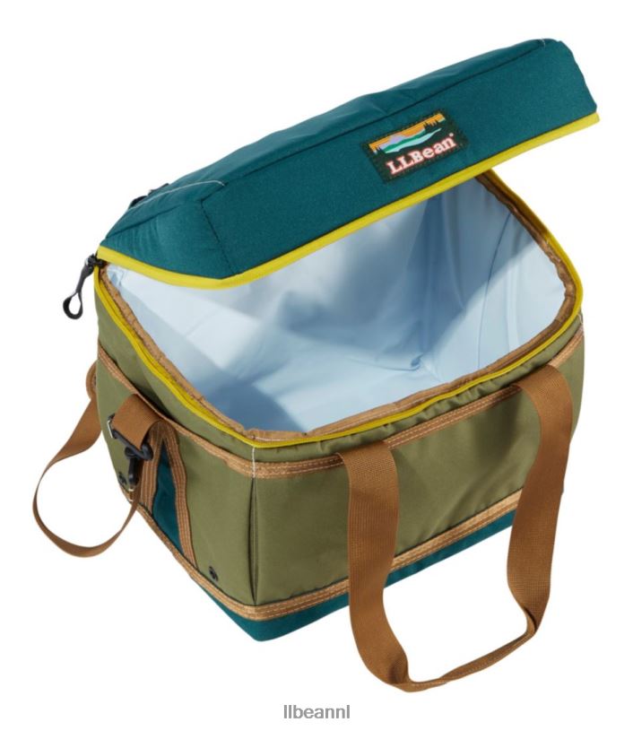 L.L.Bean unisex softpack koeler picknick helder marineblauw/rustiek oranje kampeerkeuken VT0645269