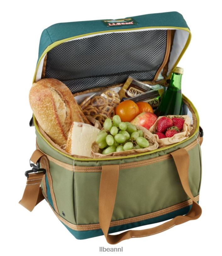 L.L.Bean unisex softpack koeler picknick helder marineblauw/rustiek oranje kampeerkeuken VT0645269