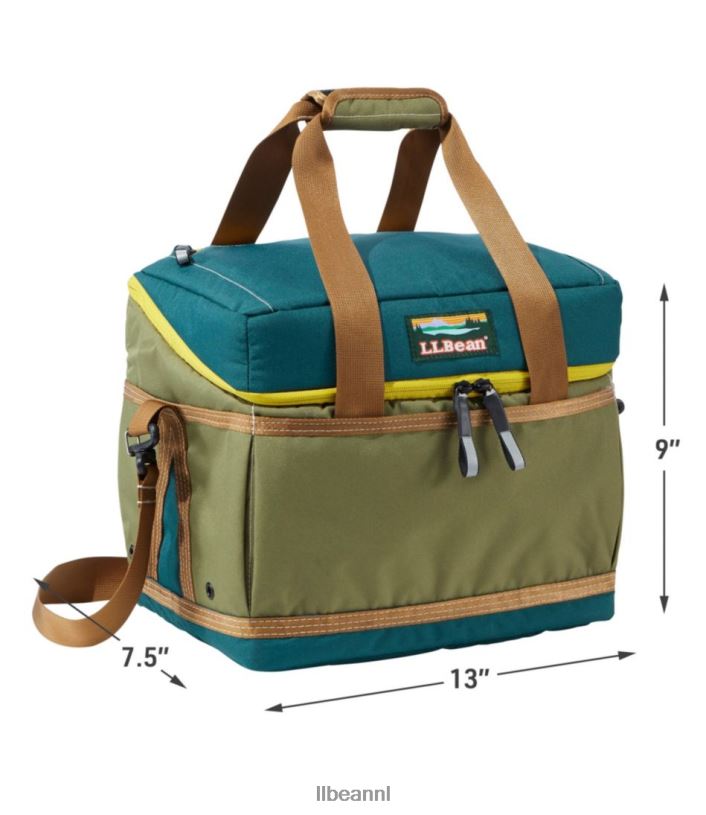 L.L.Bean unisex softpack koeler picknick helder marineblauw/rustiek oranje kampeerkeuken VT0645269