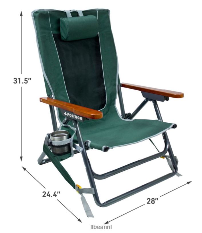 L.L.Bean unisex gci wildernis fauteuil jagersgroen kampeermeubilair VT0641441