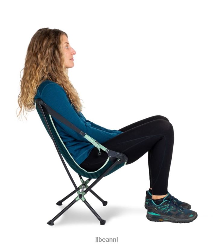 L.L.Bean unisex nemo moonlite verstelbare kampeerstoel zwarte parel kampeermeubilair VT0641618