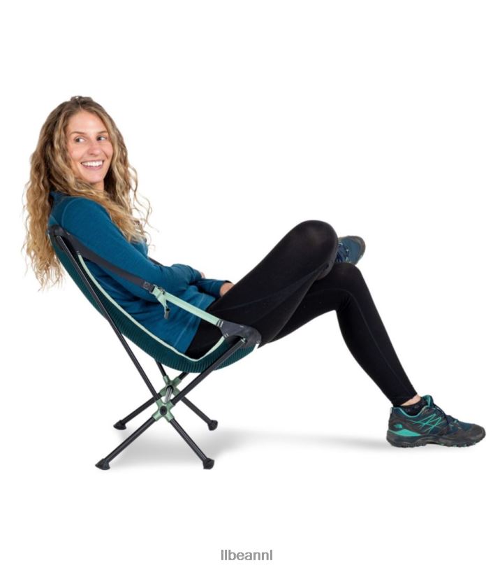 L.L.Bean unisex nemo moonlite verstelbare kampeerstoel zwarte parel kampeermeubilair VT0641618