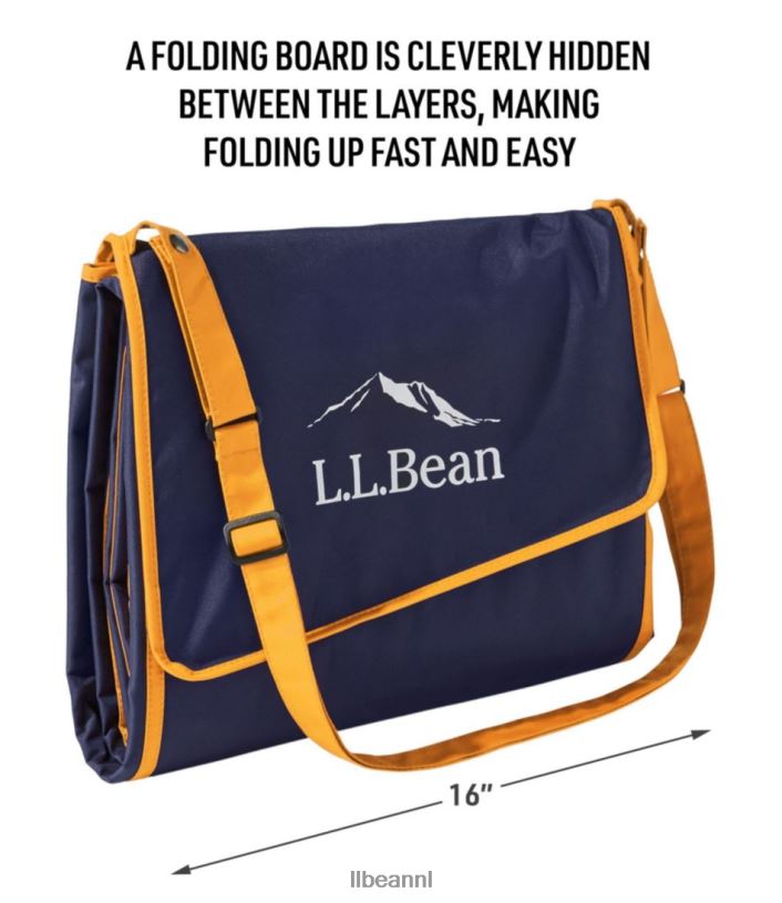 L.L.Bean unisex sunbuster deken blauwe streep aan de baai kampeermeubilair VT0641231