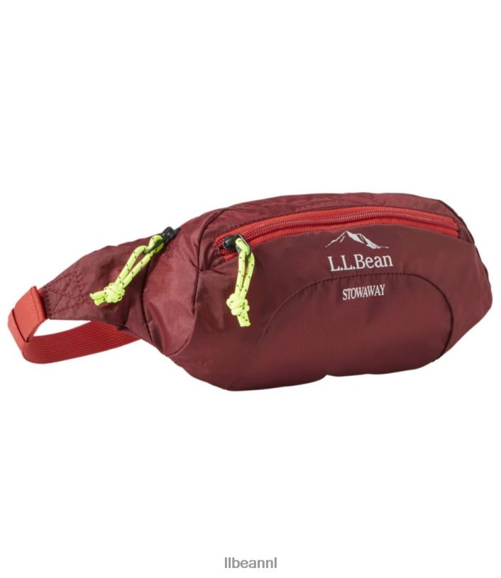 L.L.Bean unisex verstekeling heuptasje bordeaux uitrusting voor buiten VT0641237