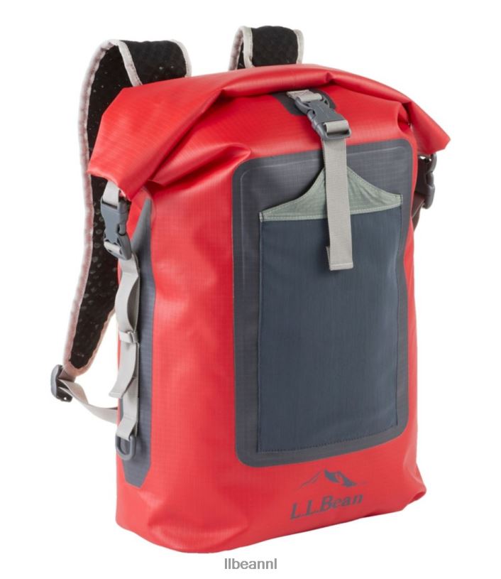 L.L.Bean unisex Adventure Pro waterdichte dagrugzak kreeft rood uitrusting voor buiten VT0643931