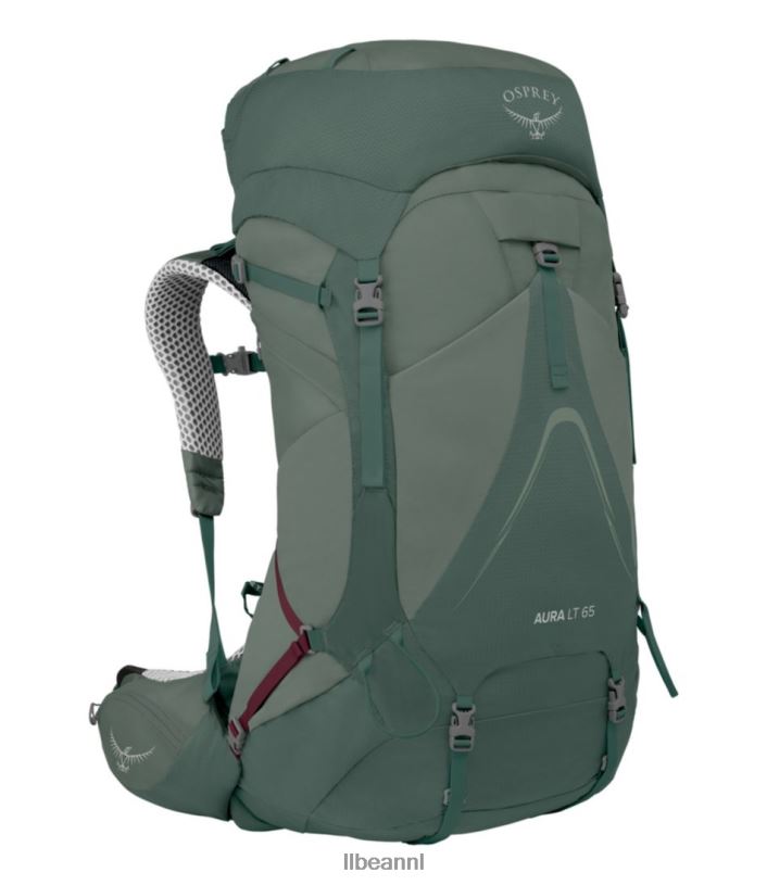 L.L.Bean unisex Osprey aura ag lt 65 rugzak koseret darjeeling/lentegroen uitrusting voor buiten VT0641915