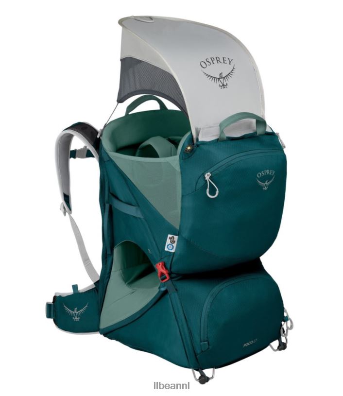 L.L.Bean unisex Osprey poco lt kinderdraagtas diep blauwgroen uitrusting voor buiten VT0641369