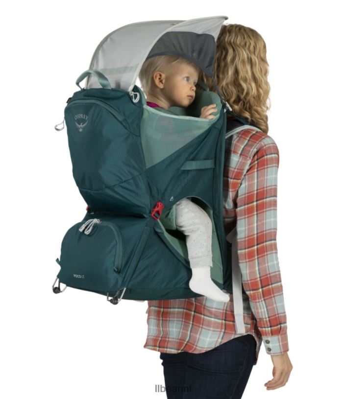 L.L.Bean unisex Osprey poco lt kinderdraagtas diep blauwgroen uitrusting voor buiten VT0641369