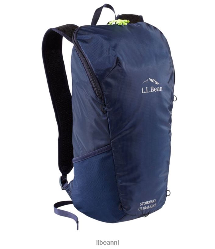 L.L.Bean unisex verstekeling ultralichte dagrugzak heldere marine uitrusting voor buiten VT0643847