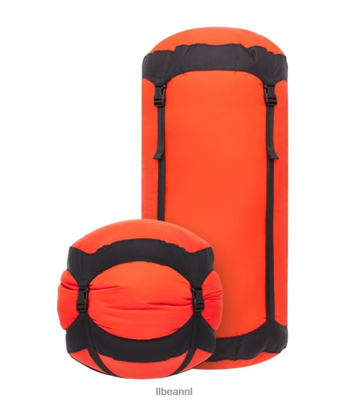 L.L.Bean unisex zee tot lichtgewicht compressiezakken pittige sinaasappel uitrusting voor buiten VT0641993