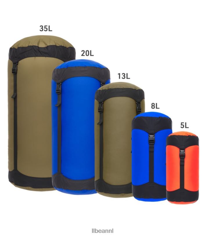 L.L.Bean unisex zee tot lichtgewicht compressiezakken pittige sinaasappel uitrusting voor buiten VT0641993