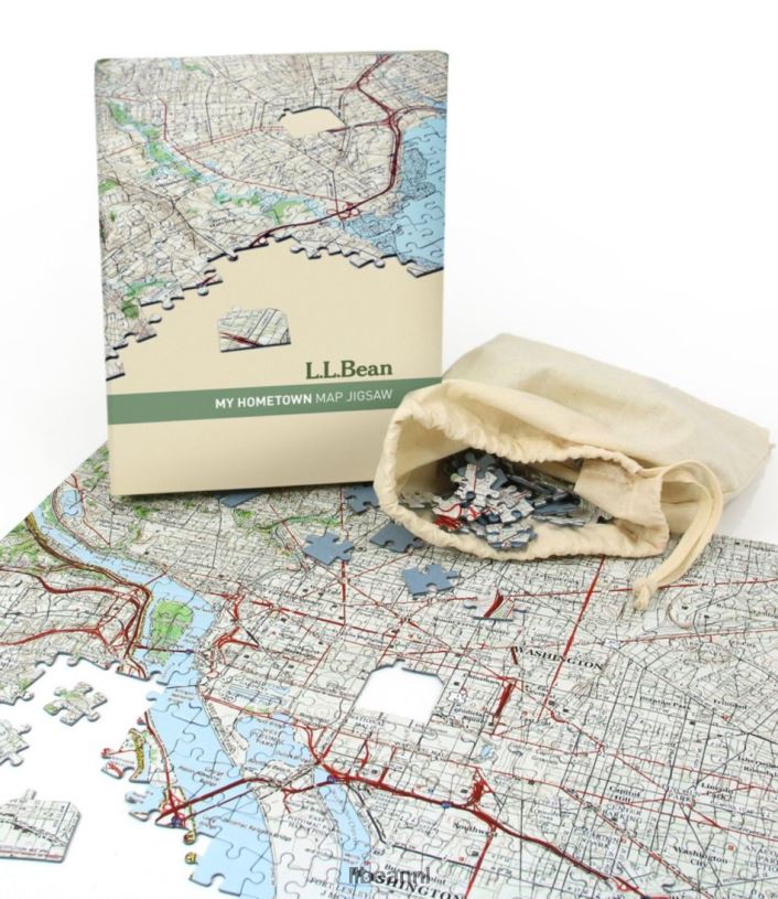 L.L.Bean unisex mijn woonplaats kaartpuzzel ii multi spel en recreatie VT0641258
