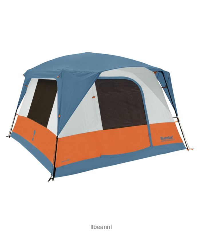 L.L.Bean unisex Eureka copper canyon lx 4-persoonstent oranje/blauw uitrusting voor buiten VT0641366