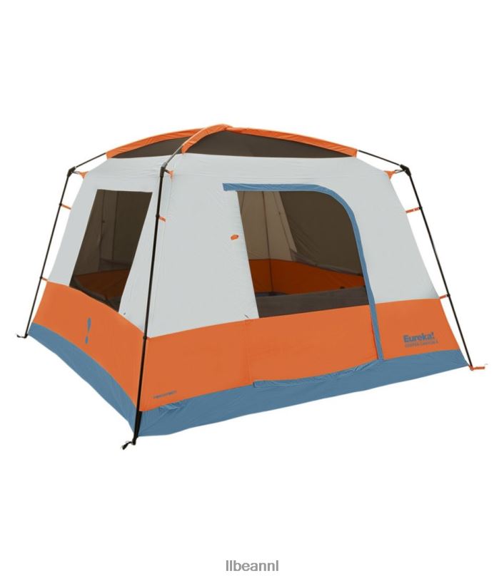 L.L.Bean unisex Eureka copper canyon lx 4-persoonstent oranje/blauw uitrusting voor buiten VT0641366