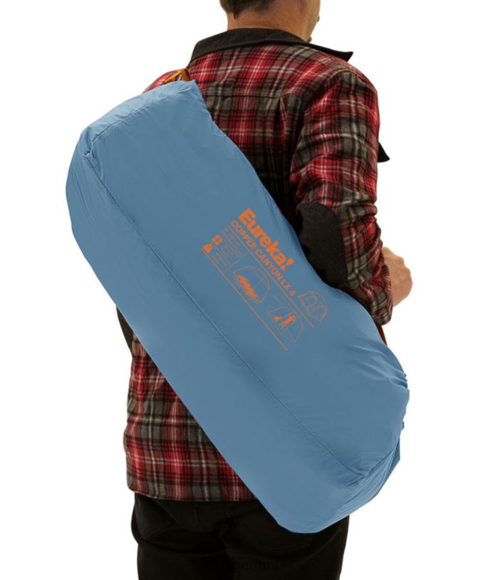 L.L.Bean unisex Eureka copper canyon lx 4-persoonstent oranje/blauw uitrusting voor buiten VT0641366