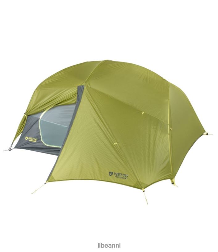 L.L.Bean unisex Nemo Dragonfly Osmo 3-persoons backpacktent berkenknop/welterusten grijs uitrusting voor buiten VT0641357