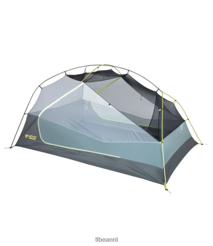 L.L.Bean unisex Nemo Dragonfly Osmo 3-persoons backpacktent berkenknop/welterusten grijs uitrusting voor buiten VT0641357