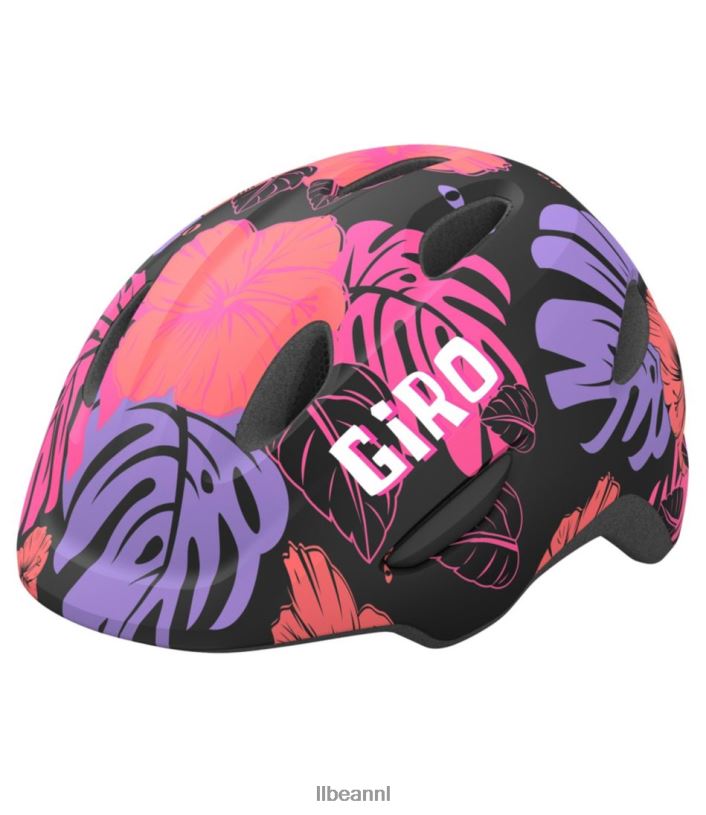 L.L.Bean unisex Giro Scamp fietshelm matzwarte bloemen uitrusting voor buiten VT0645293