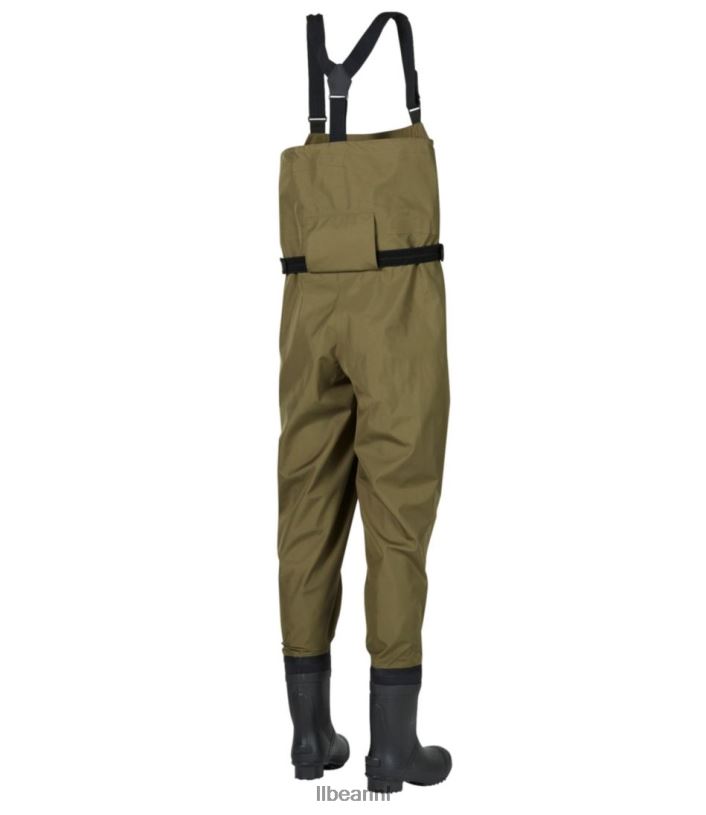 L.L.Bean unisex Angler supernaad tek laars-voet steltlopers kelp groen vissen VT0641432