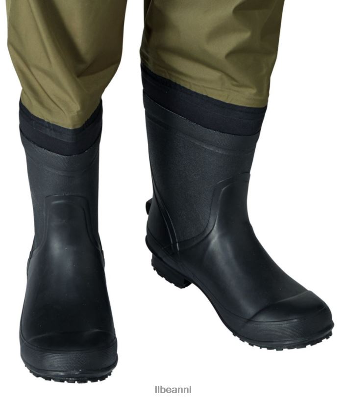 L.L.Bean unisex Angler supernaad tek laars-voet steltlopers kelp groen vissen VT0641432