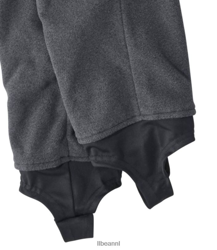 L.L.Bean unisex fleece waadbroek houtskool vissen VT0641714