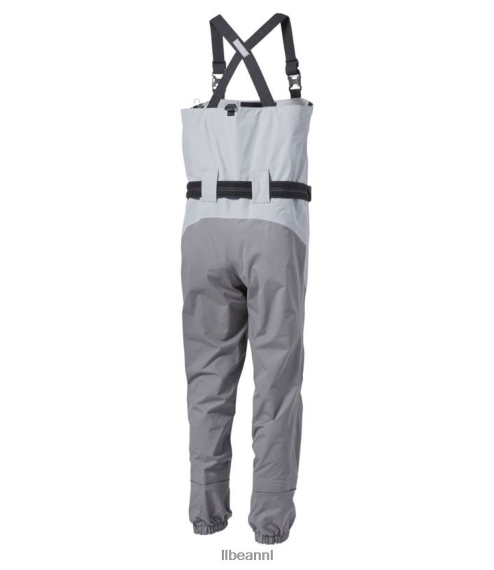 L.L.Bean unisex kennebec kousenvoetlaarzen met supernaad mineraalgrijs/asfalt vissen VT0641342