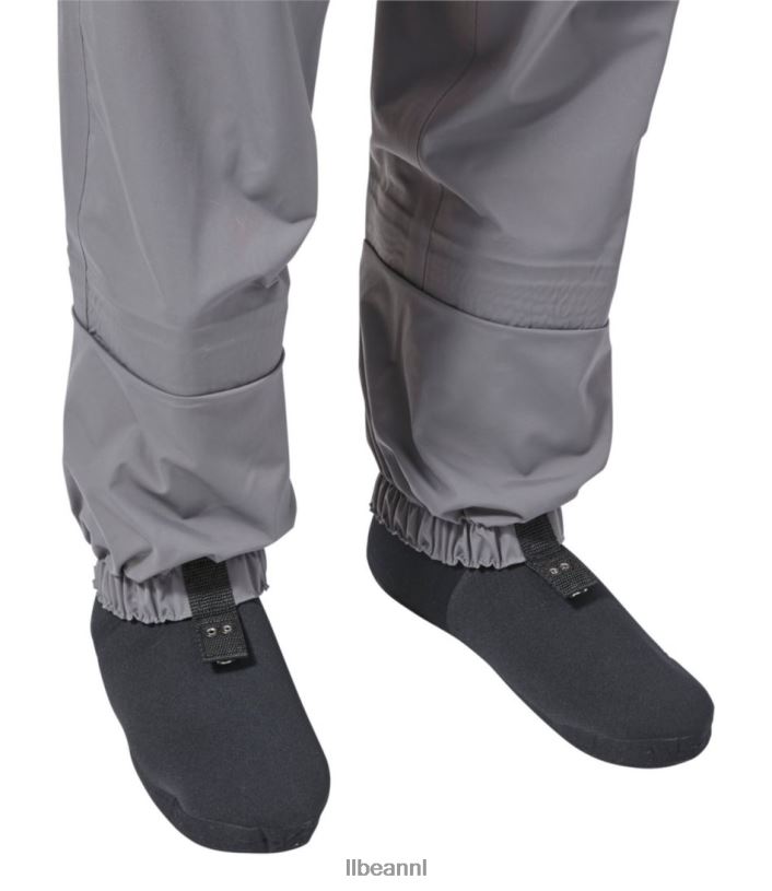 L.L.Bean unisex kennebec kousenvoetlaarzen met supernaad mineraalgrijs/asfalt vissen VT0641342