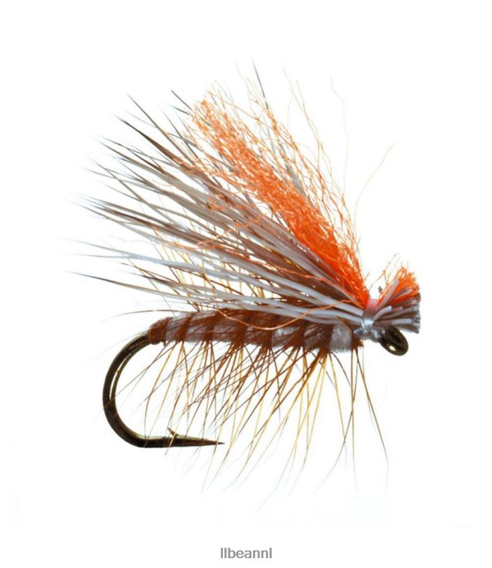 L.L.Bean unisex Hot Wing Eland Caddis 2 stuks bruinen vissen VT0642101