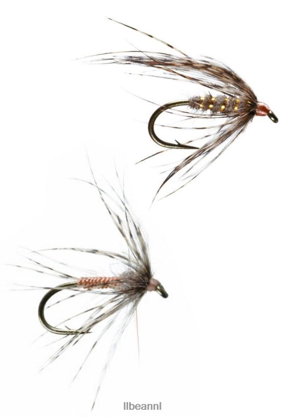 L.L.Bean unisex zachte hackle nemes' 2-pack pauw vissen VT0645371
