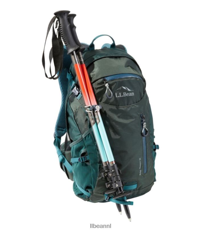 L.L.Bean unisex 4-seizoenen wandelstokken eerlijke aqua/kerstomaat uitrusting voor buiten VT0641711