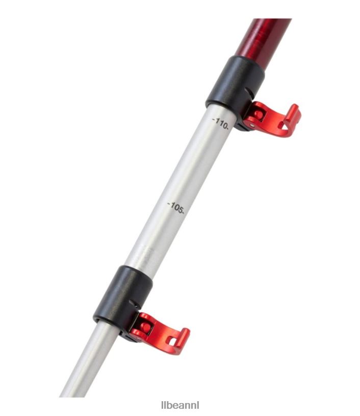 L.L.Bean unisex hikelite antishock wandelstokken mat rood uitrusting voor buiten VT0641447