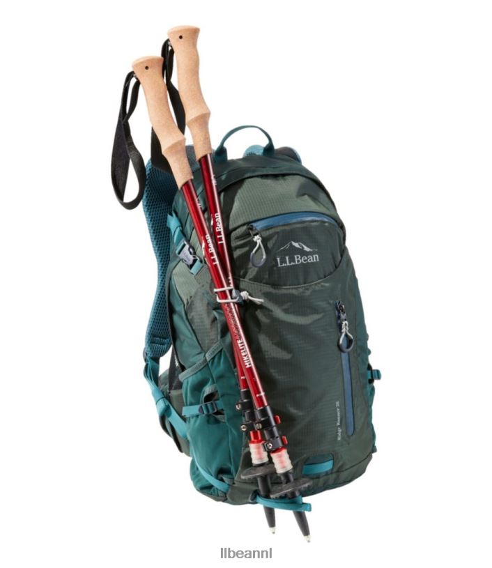 L.L.Bean unisex hikelite antishock wandelstokken mat rood uitrusting voor buiten VT0641447