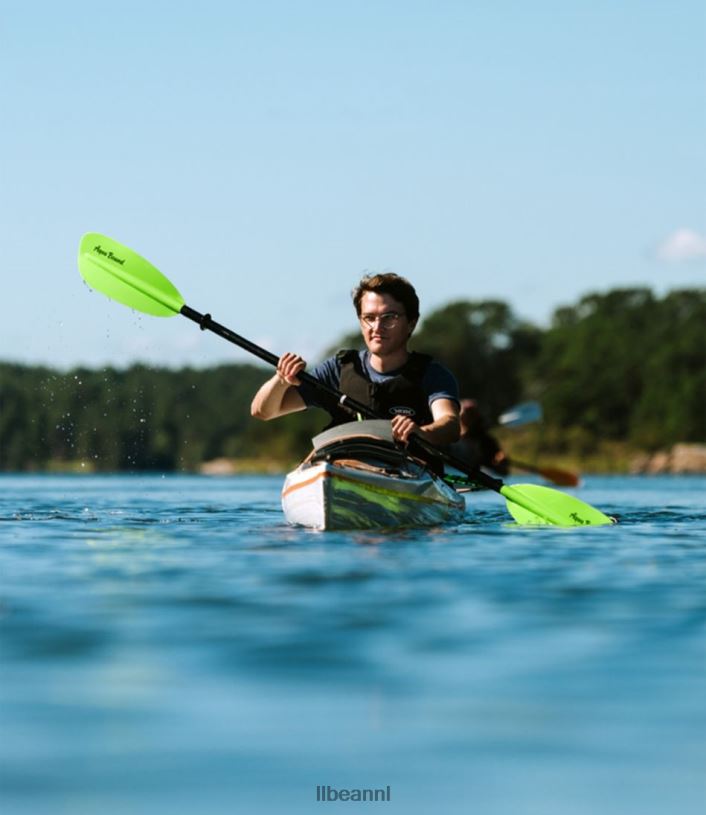 L.L.Bean unisex Aquabound Sting Ray 4-delige kajakpeddel van glasvezel elektrisch groen watersport VT0641885