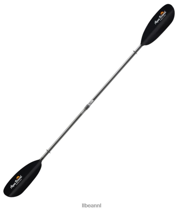 L.L.Bean unisex aqua-bound sting ray carbon versa-lok kajak 2-delige peddel zwart watersport VT0641840