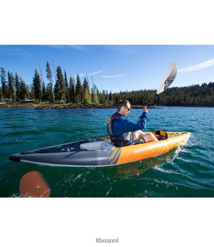 L.L.Bean unisex aquaglide deschutes 110 opblaasbare kajak oranje watersport VT0642218