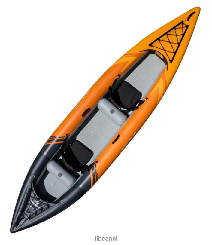 L.L.Bean unisex aquaglide deschutes opblaasbare kajak tandem oranje watersport VT0641489
