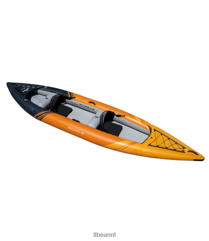 L.L.Bean unisex aquaglide deschutes opblaasbare kajak tandem oranje watersport VT0641489