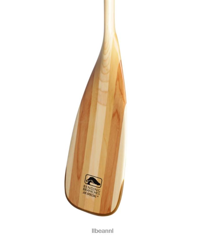 L.L.Bean unisex bb speciale kanopeddel met gebogen schacht hout watersport VT0641873